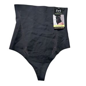MAIDENFORM plus size extra firm high waist panty thong shapewear SES200 NWT